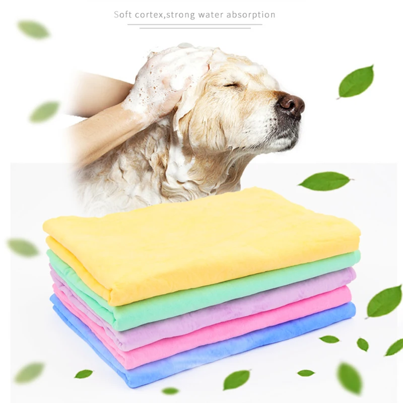 

Towel For Dogs Super Absorbent Bath For Dogs Microfiber Bath Towels Drum Portable Quick-Drying Cat Bath Towel Pet Supplies