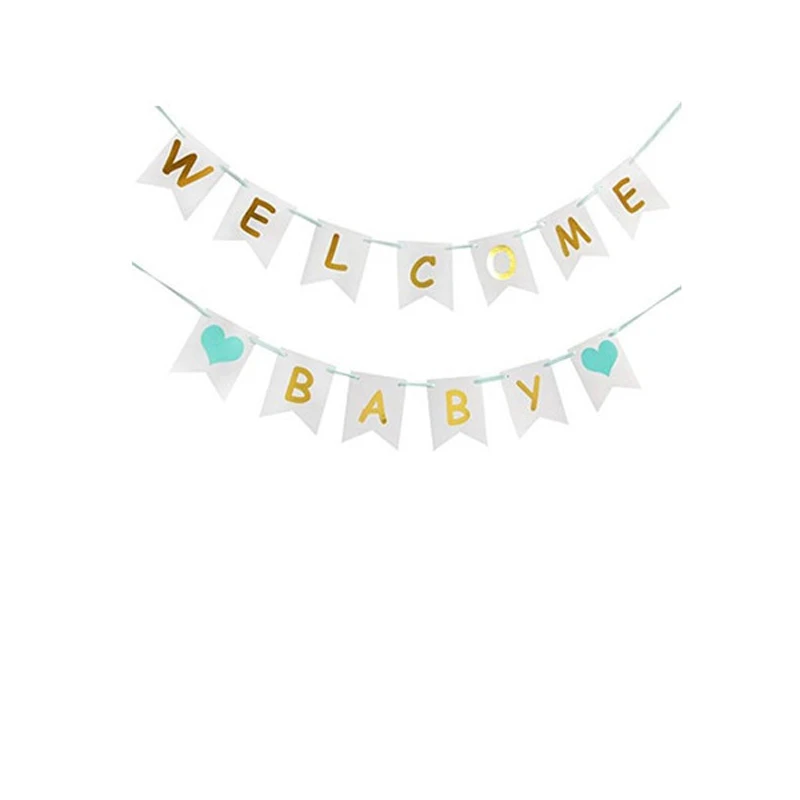 Leeiu Hello World спортивный костюм детские баннеры для дня рождения розового и синего