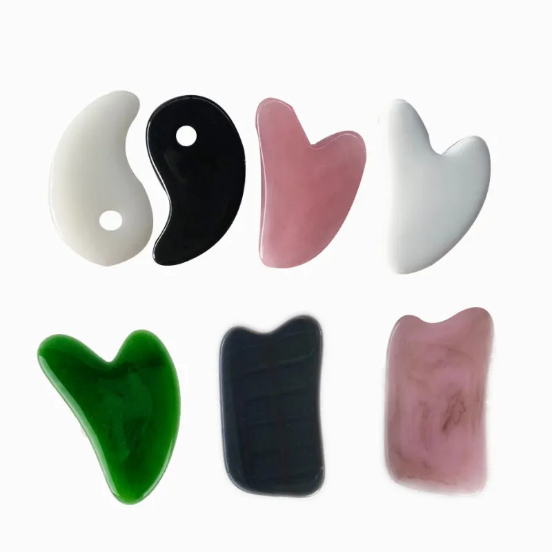 

Resin Beeswax Gua Sha Scraping Board Facial Massager Full Body Scraper SPA Therapy Trigger Point Treatment Tool