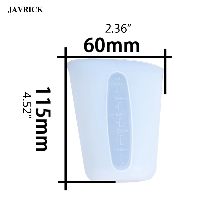 

250mL Measuring Cup Mug Crystal Epoxy Resin Mold Silicone Mould DIY Crafts Decorations Casting Tools