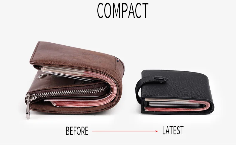 Новинка года. Мужской кошелек из натуральной кожи. Роскошные брендовые кошельки для мужчин. Чехол для карт RFID. Тонкий кошелек. Подарочный держатель для карт
