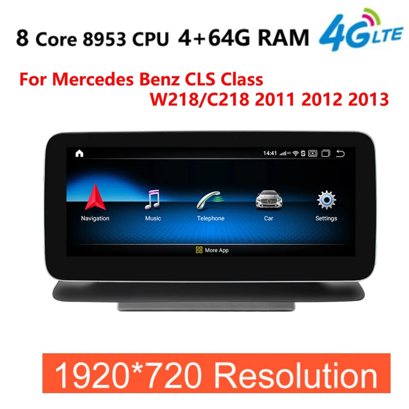 

10,25 "4G + 64G Android 10,0 1920*720P для Mercedes Benz CLS Class W218 2011 2012 2015 2017 gps-навигация, радио, стерео Мультимедиа