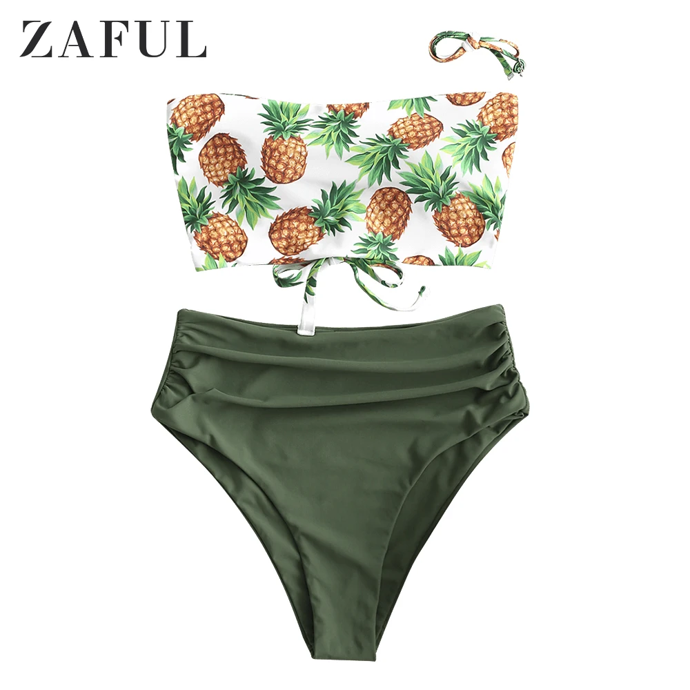 

Женский купальник-танкини со шнуровкой, с боковыми косточками