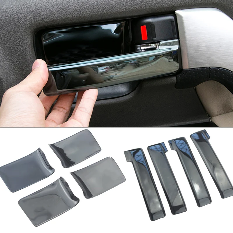 Крышка внутренней дверной ручки из нержавеющей стали для Toyota Land Cruiser 200 2008 2012 2013 2014 2015 2016 2017 2018 2019 и выше.