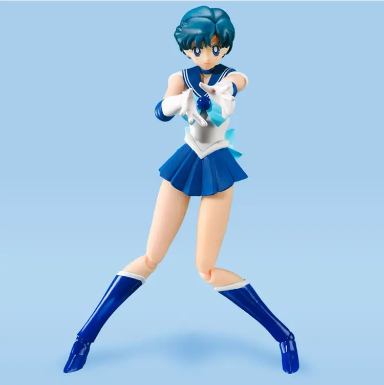 

BANDAI Sailor Moon Mizuno Ami SHF Hobbies Model Action Toy Figures Anime Collectible Toys Figures for Children Kids