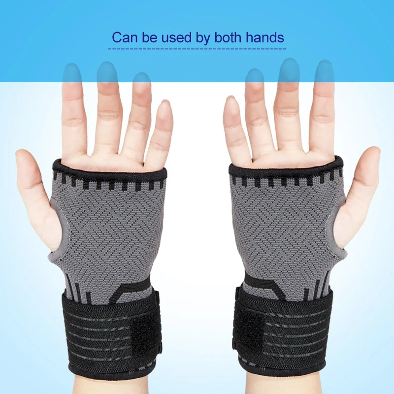 

Adjustable Weight Lifting Training Gloves Fitness Sports Body Building Gymnastics Grips Gym Hand Palm Protector Gloves Straps
