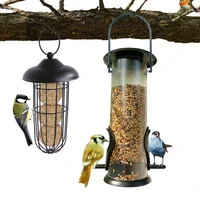 bird feeder for outdoors feeding portable wild birds plastic supplies products park garden tree container bird supplies