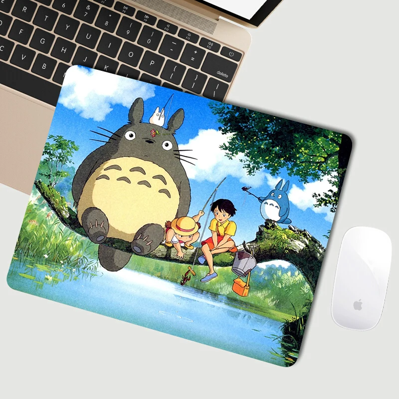 Pc Mouse Pad Gamer Keyboard Gaming Accessories Mausepad Totoro Computer Table Rubber Mat Mousepad Cabinet Office Anime Kawaii