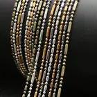 15 метров 1,5 мм многоцветная железная бамбуковый шар, бусы, цепочка для ожерелья, браслета, брелок, цепи для собак, ювелирные изделия, аксессуары