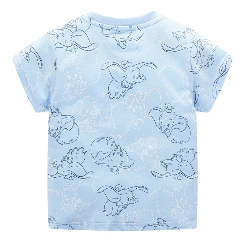 Футболка для мальчиков с динозавром; Детская летняя одежда; Новинка; летние хлопковые футболки с рисунками для маленьких мальчиков; милая детская одежда с аппликацией животных