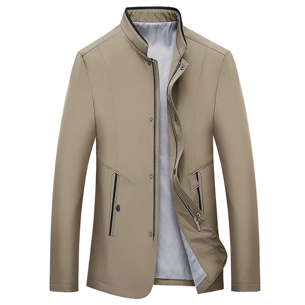 SAGACE Классическая модная мужская Повседневная Новая трендовая куртка с длинными