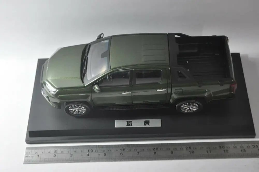 1:18 литая модель для JMC Yuhu 7 2018 зеленый пикап игрушечный автомобиль из сплава