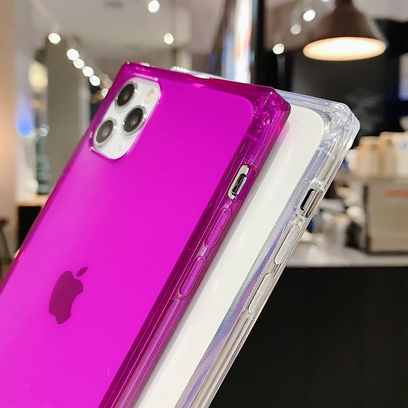 Для iPhone X XS MAX XR 10 7 8 6 6s Plus квадратная сверхмощная защита противоударный прозрачный
