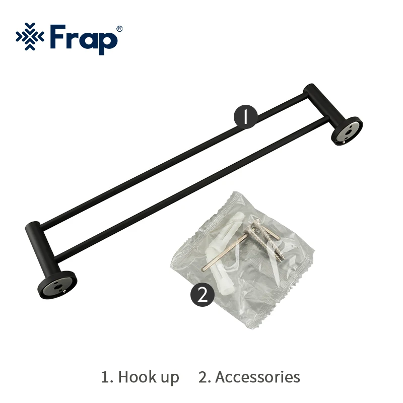 

Frap modern Style Wall Mounted Paste 60cmTowel Bars Bathroom Towel Hanger Bathroom Ace Shelf Bathroom Accessories F30201/ F30209