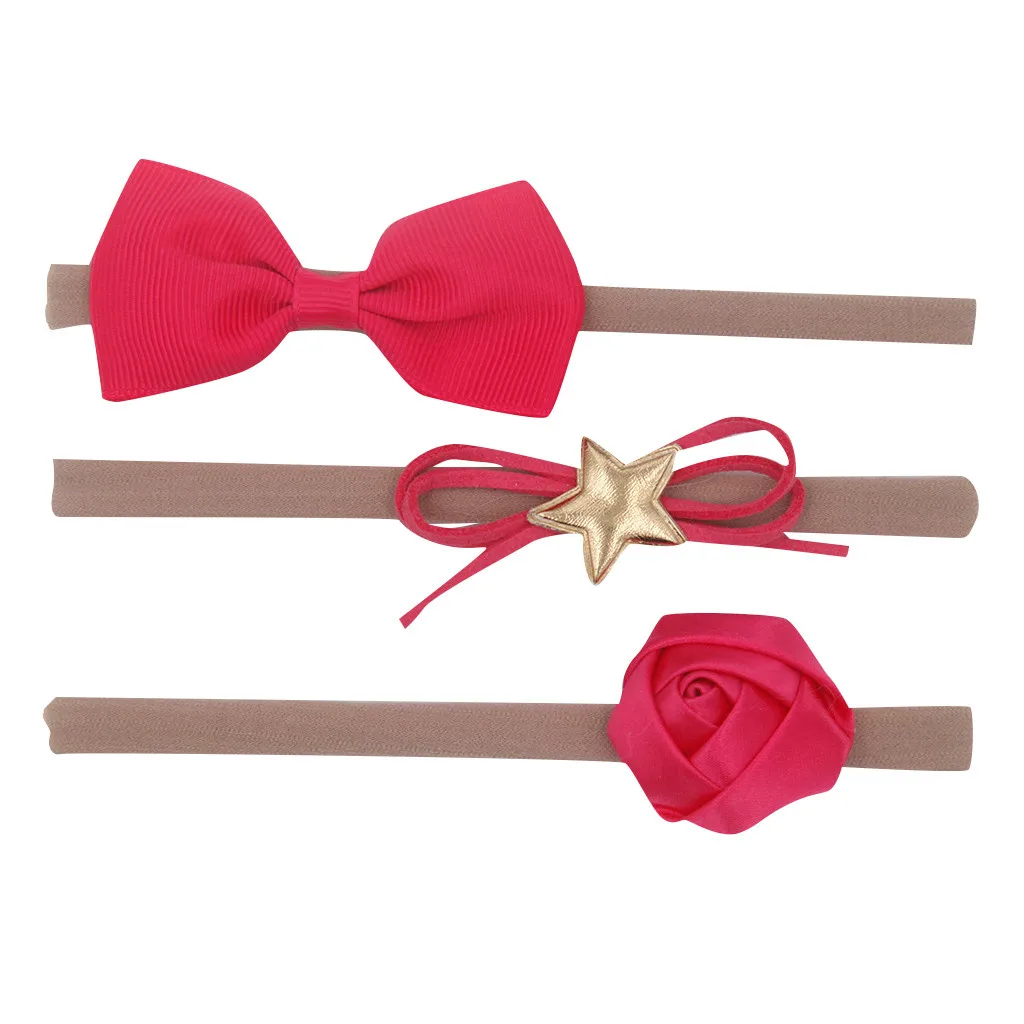 3 шт. повязка на голову с бантом для девочек набор аксессуаров волос Детские