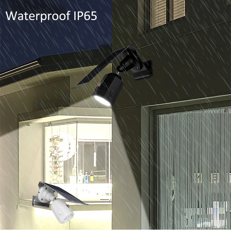 

Dummy Camera Solar Powered Wireless Motion Sensor Outdoor Security Light Garden Walkway LED Floodlights