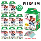 Fujifilm Instax Mini Film White 10 20 40 60 80 100 листов для FUJI Instant Photo Camera Mini 11 Mini 9 8 7s 70 + Бесплатные наклейки