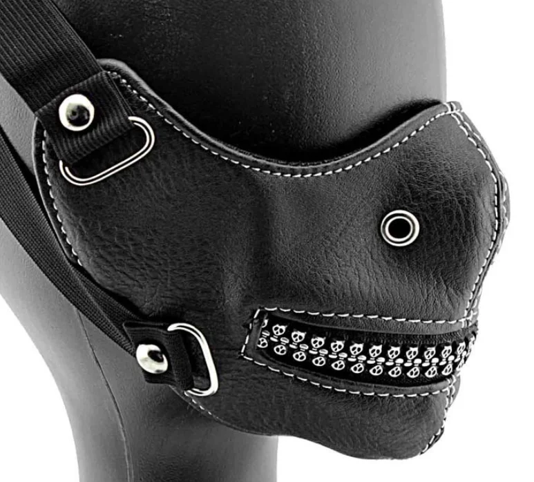 Стимпанк маска рок Подчёркивающие индивидуальность голова призрака с замком