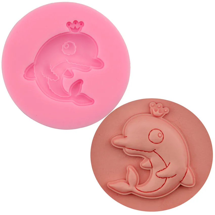 Силиконовая форма для торта в виде дельфина принцессы мастики | Дом и сад