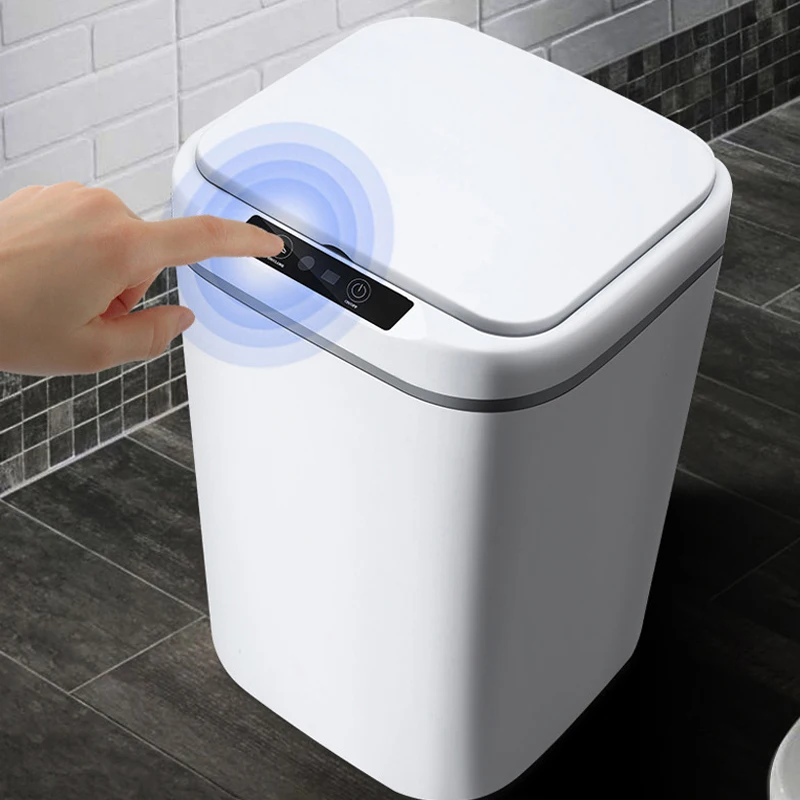 

Интеллектуальное мусорное ведро 15 л, автоматический датчик, мусорное ведро для дома, для спальни, кухни, ванной
