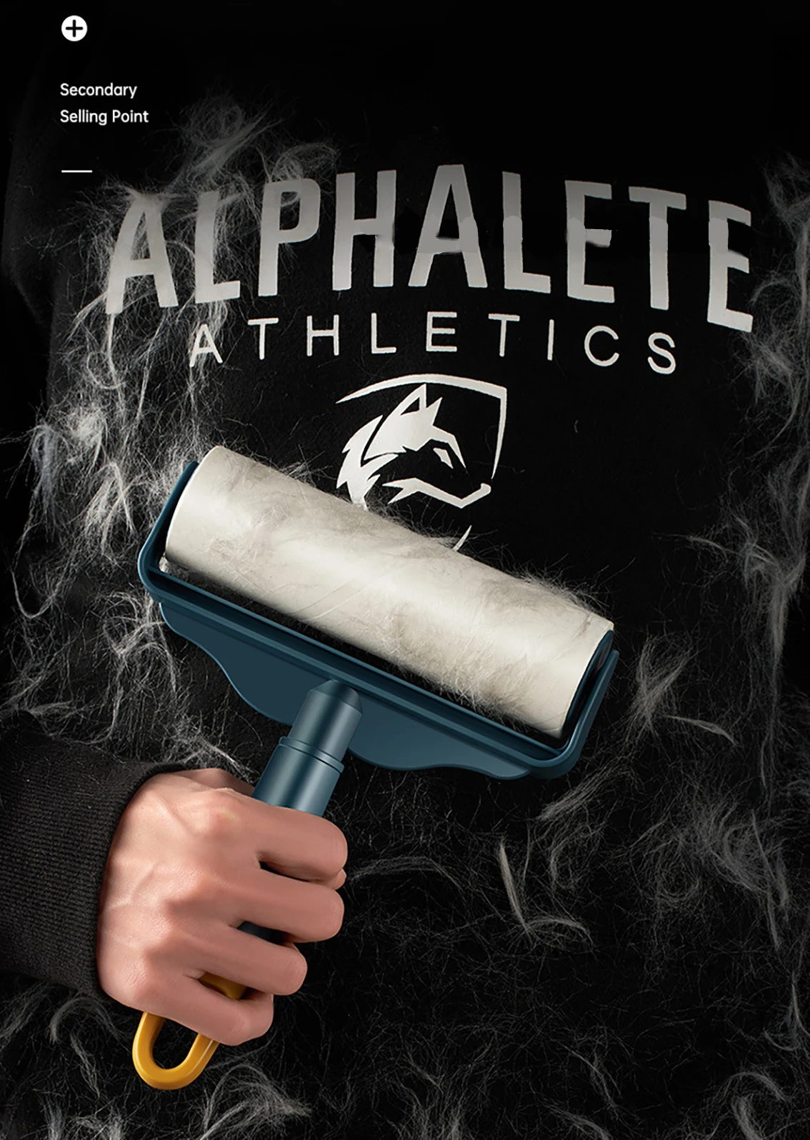 

Pet Hair Remover Roller Sticky Cat Dog Cleaning Hair Brush Handle Sticky Roller