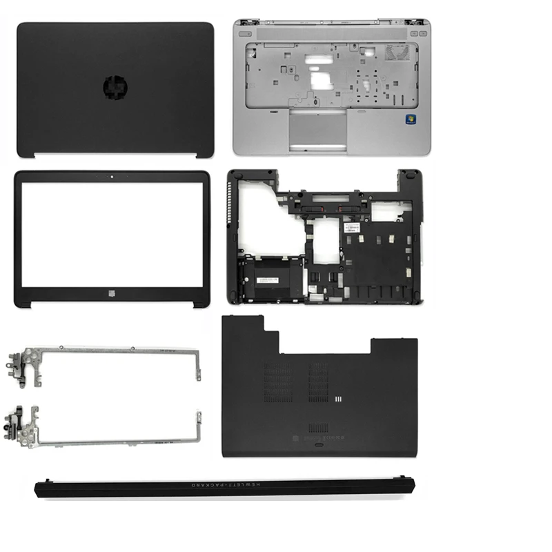 

Новинка, задняя панель с ЖК-дисплеем/Передняя подставка/Упор для рук/Нижняя Обложка/петли/петля для HP ProBook 640 645 G1, черный чехол для ноутбука
