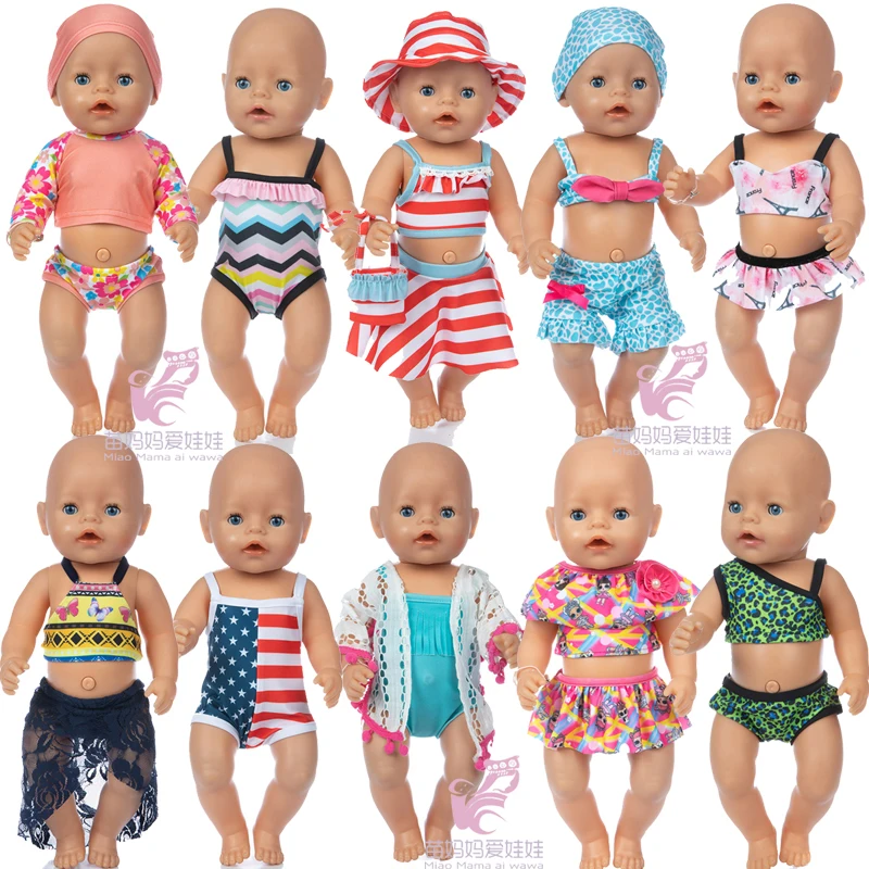17" 43cm baby doll clothes swimming pants 18 inch american og girl bikini wears | Игрушки и хобби