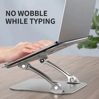 liser universal foldable portable office notebook adjustable aluminum alloy non slip cooling rack laptop stand