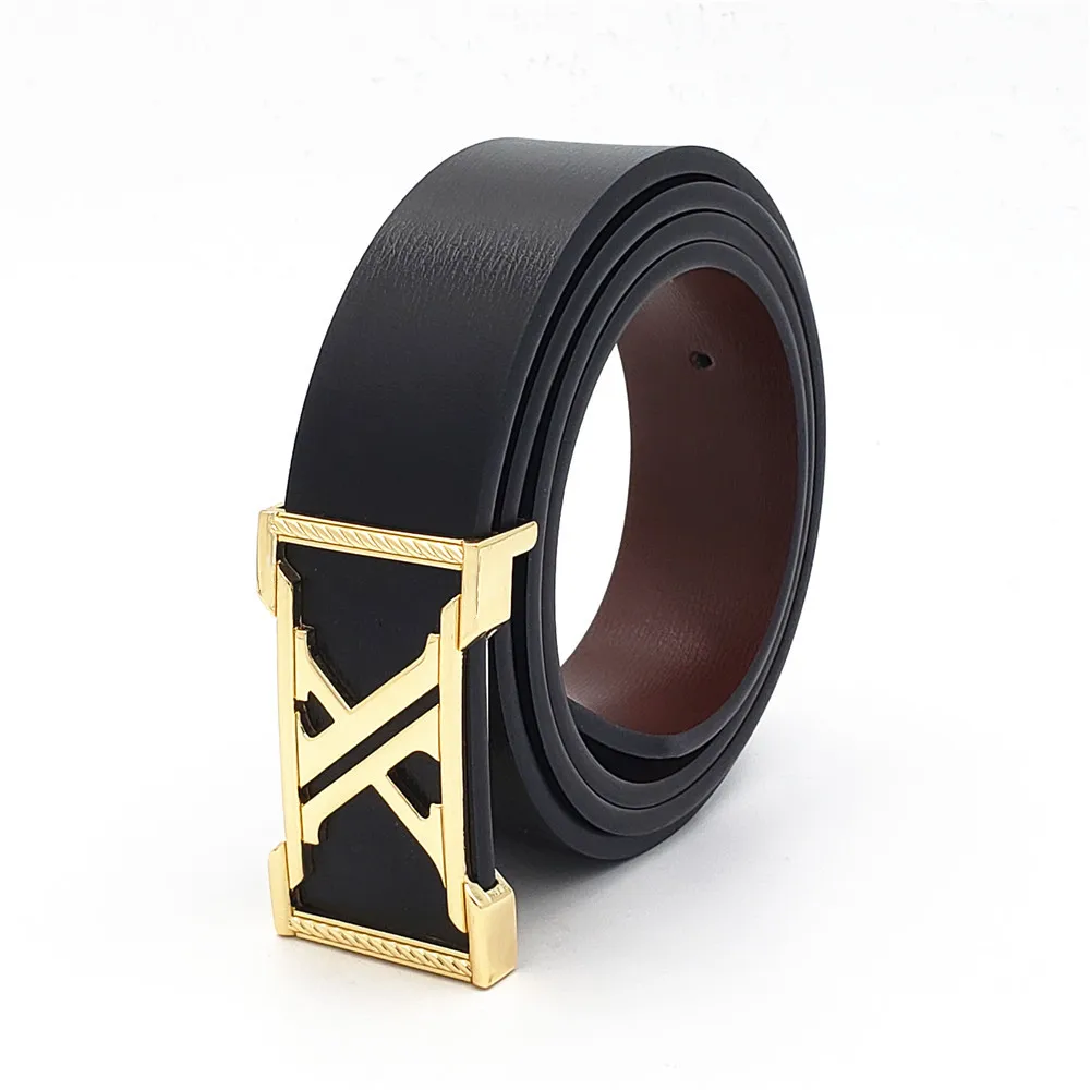 

New High-End Man Belt Luxury Brand Designer Wasit Strap Real Cow Leather Ladies Fashion G Belt Black Coffee Famous Belts