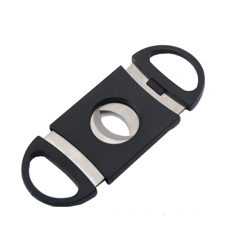 

Portable Stainless Steel Blade Pocket Cuban Cigar Cutter Knife Scissors Shears with Plastic Handles Smoking Tool Accessories