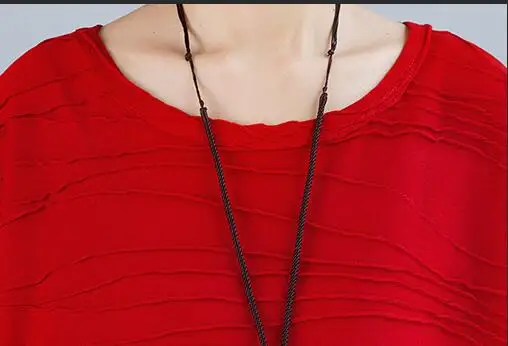 

#1605Summer Red/Black/Grey Sleeveless Dress T Shirt For Women Plus Size Casual O-neck Long T-Shirt Dress Oversized Loose Pleated