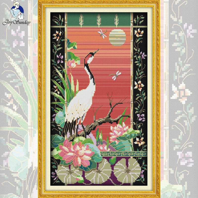 

Набор для вышивки крестиком Joy Sunday Crane с изображением животных