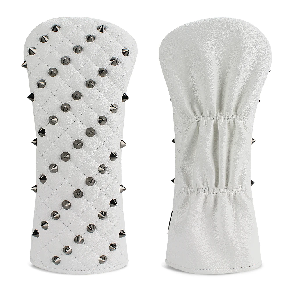 Головные уборы для гольфа черные заклепки из искусственной кожи деревянная