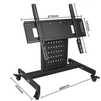 tv cart free lifting 32 75 rolling tv mount stand trolley plasma screen led lcd monitor low height stand cart arm hb 75