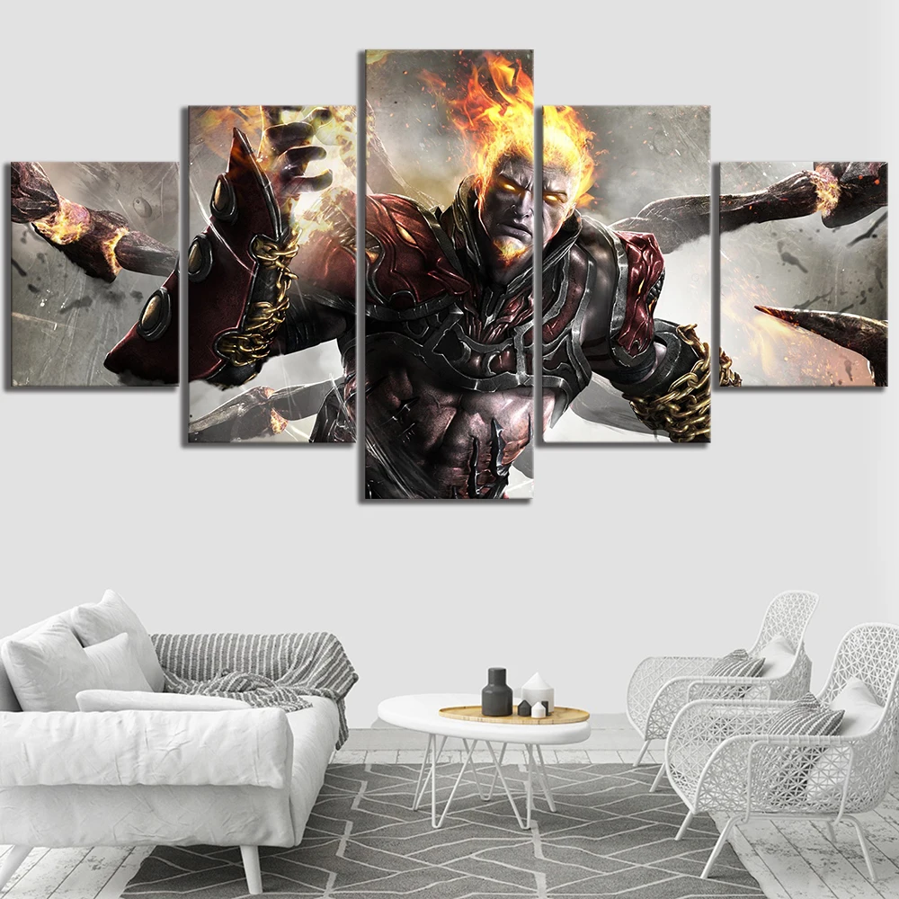 Настенное искусство домашнее украшение живопись HD 5 шт. God Of War Kratos видеоигра