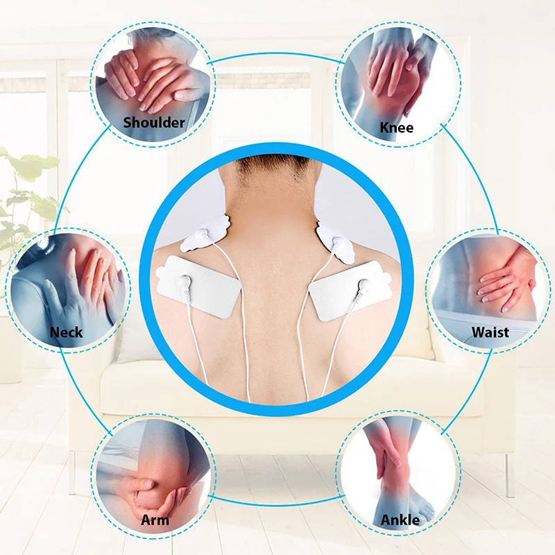 

10pcs Self High Quality Nerve Stimulator Silicone Gel Electrode Pads Tens Electrodes Digital Therapy Machine Massage 2mm Plug
