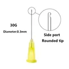 Игольчатый наконечник для ирригации эндо-ирригации, 100 шт., 30ga, концевые закрытые боковые отверстия, для мытья корневых каналов, эндо-шприц, материал для гигиены полости рта
