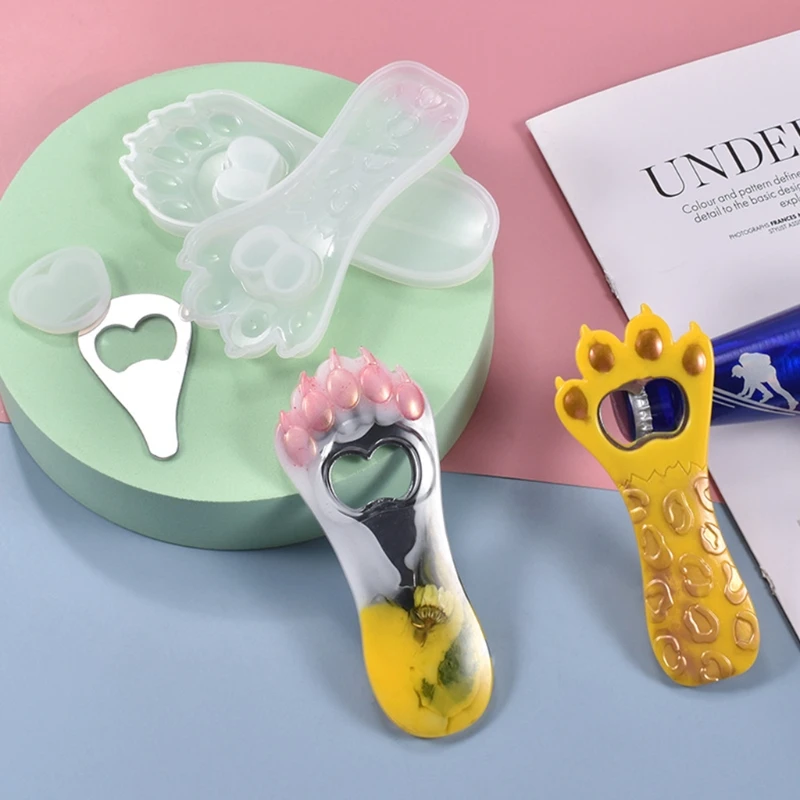 Обувь с принтом кошачий коготь открывалка для бутылок эпоксидная смола форма