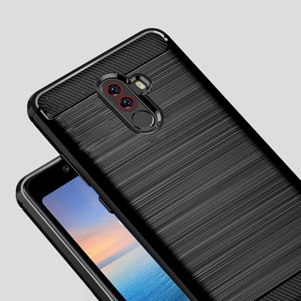 Carbon fiber Cover Shockproof Phone Case For Xiaomi Redmi Note8 Pro Pocophone F1 GO 7 K20 Mi CC9 8 8Pro Play 9 9SE |