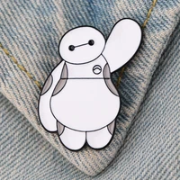 yq433 disney cute baymax cartoon pin enamel brooch for clothes scarf jeans backpack badge lapel pin diy jewelry accessories gift