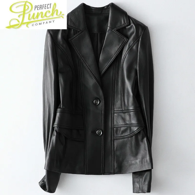 Women Real Clothes Leather 2021 100% Sheepskin Coat Female Motorcycle Jacket Spring Autumn Slim Fit HQ20-CJX8941A KJ5922