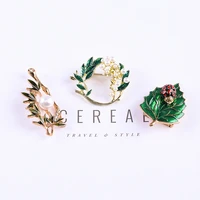brooch artistic fresh gardenia badge upscale retro plant series pin corsage accessories for women