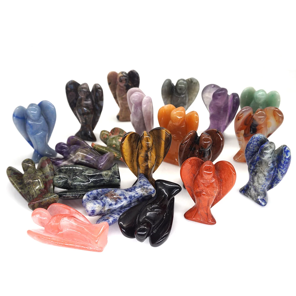 2 &quotАнгел-хранитель фигурка исцеляющий кристалл драгоценный камень статуя Семья