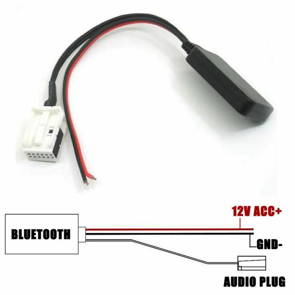 12-контактная Bluetooth аудио Aux кабель адаптеры питания, разъемов высокого качества Aux Bluetooth аудио кабель для W169 W245 W203 W209 W164 автомобильные аксессуары