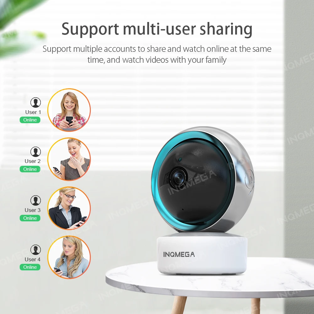 Умная спасательная камера для помещений INQMEGA 1080P TUYA беспроводная видеонаблюдения