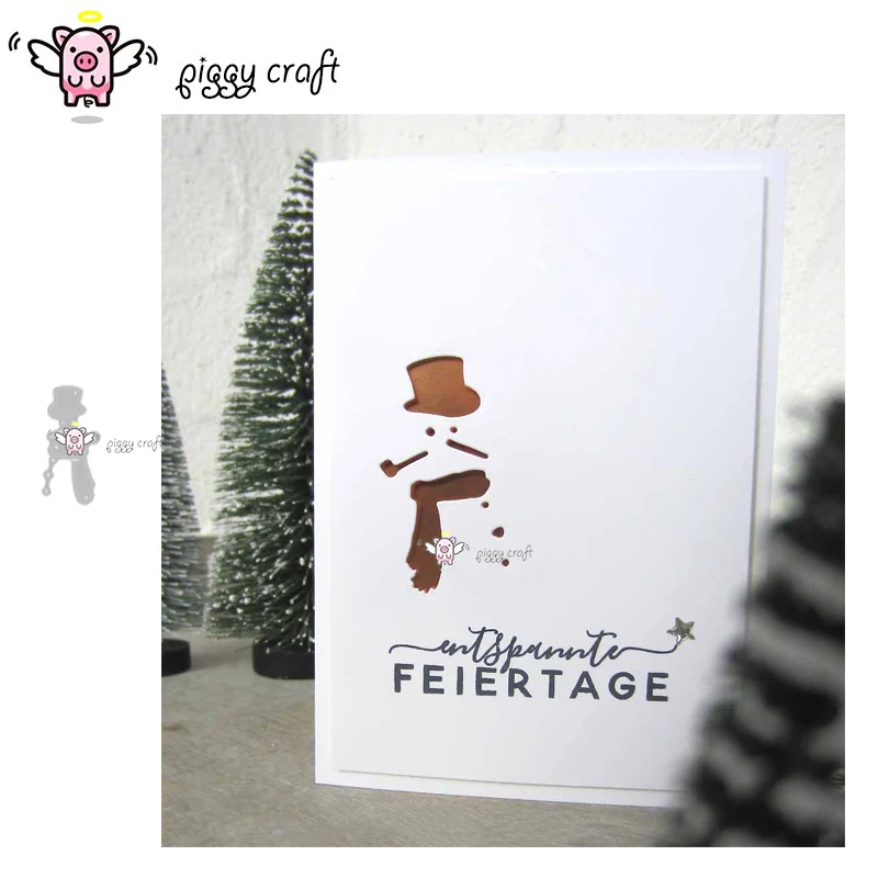 Фотометаллические пресс формы 2019 Рождественский Снеговик скрапбукинг бумажный