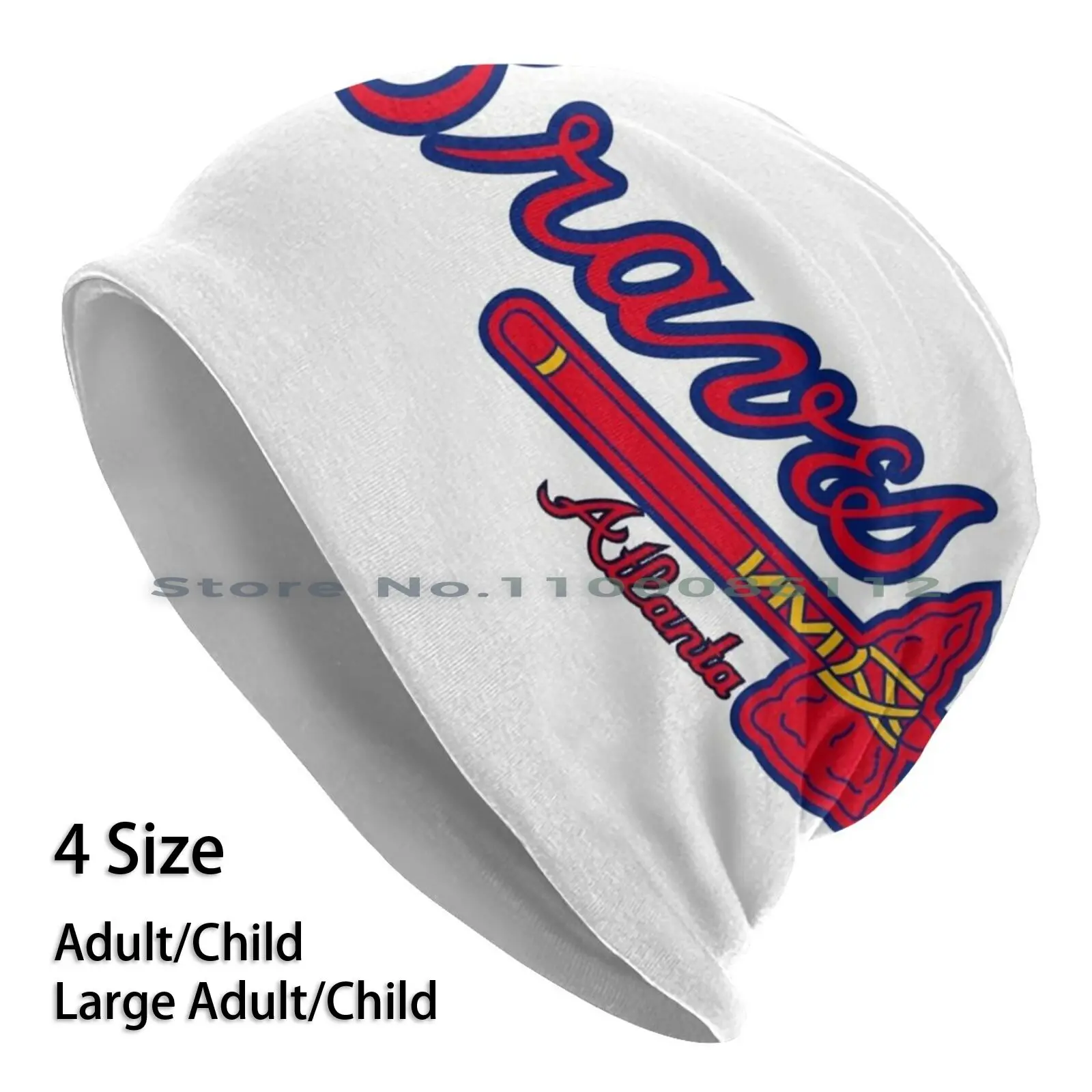 

Braves Atlanta Beanies Knit Hat Baseball Home Run Usa Logo Brimless Knitted Hat Skullcap Gift Casual Creative