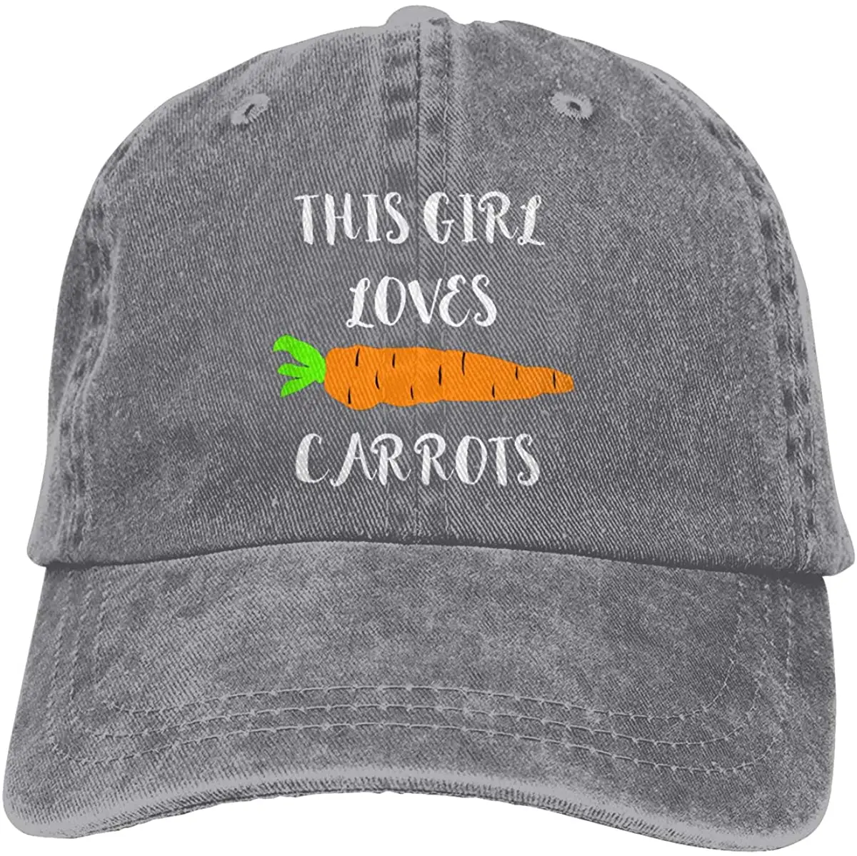 

This Girl Loves Carrot Adult Denim Baseball Cap Sun Hat Cowboy Sports Hats