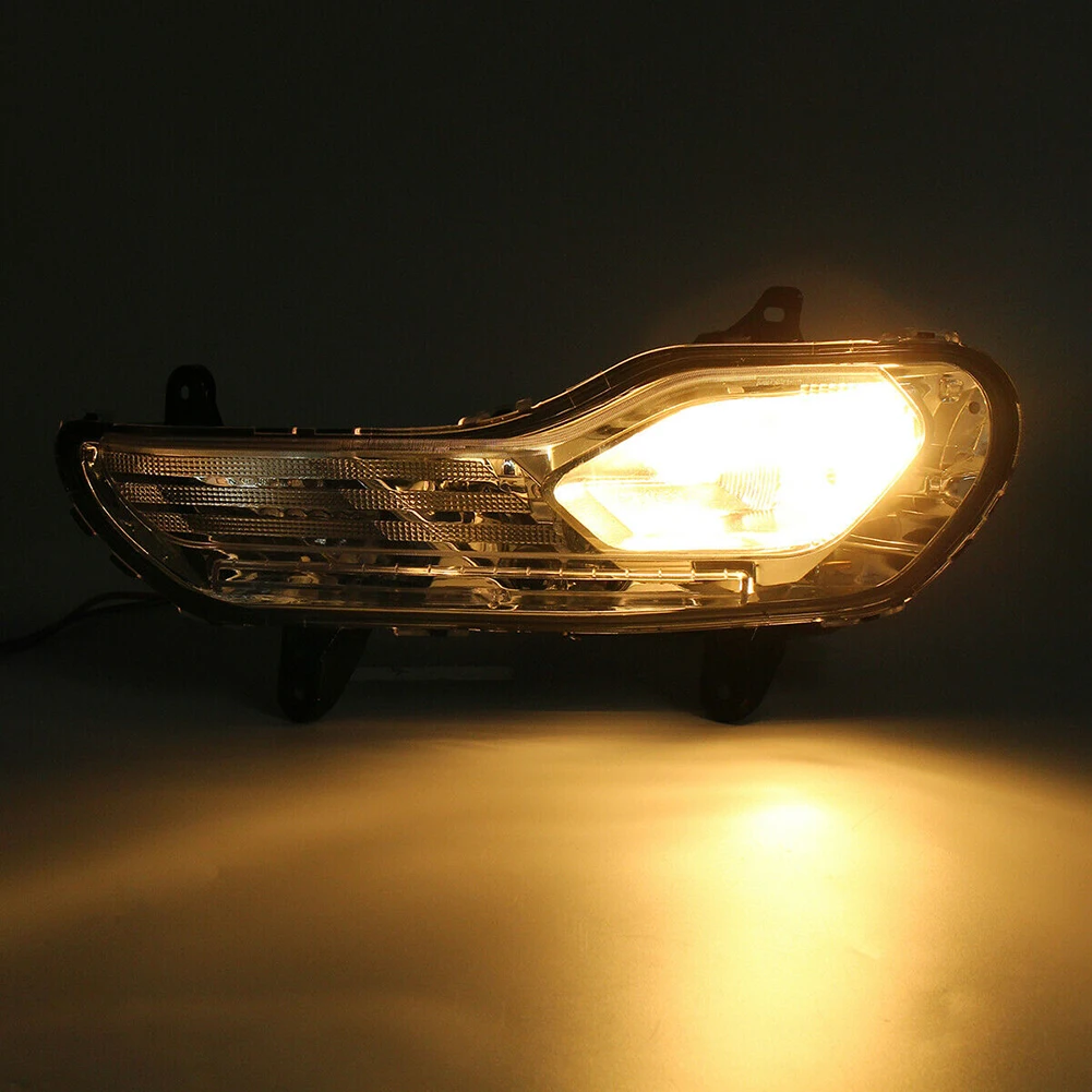 

Car Front Fog Light Left Front Bumper Fog Light Lamp Assembly Clear For Ford Escape Kuga 2013-2016 LED Lens Headlight