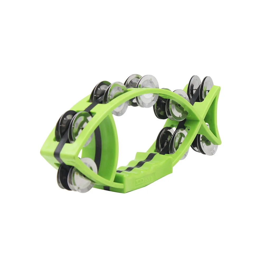 Новый ручной колокольчик погремушки в форме рыбы бубен перкуссия с двойными